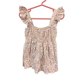 *LAST CHANCE* 5/$15 Pink Floral Babydoll Top - btween - 4T